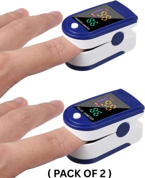 kiaan enterprises (Pack of 2) Pulse Oximeter|SPO2 & Pulse Rate| LED Display Pulse Oximeter