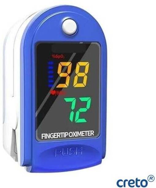 CRETO LK87 Fingertip Oxygen Meter Pulse Oximeter with AAA Battery Pulse Oximeter