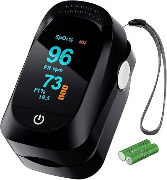 MCP JASMED LT-F21 Black Pulse Oximeter with Oxygen Saturation Monitor Pulse Oximeter