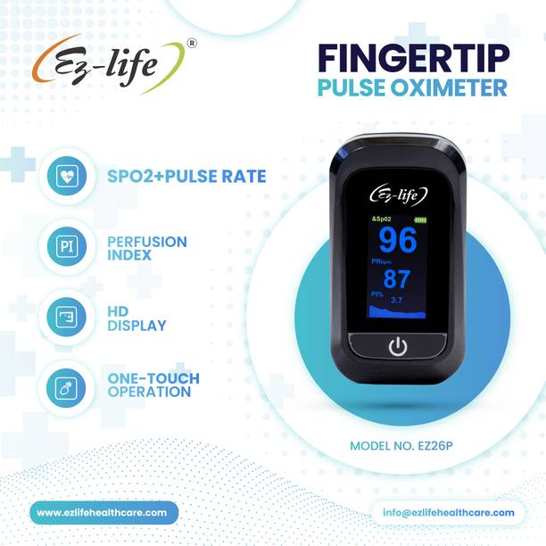 Ez-life Fingertip Pulse Oximeter with OLED Display & Pulse Rate Monitor Pulse Oximeter