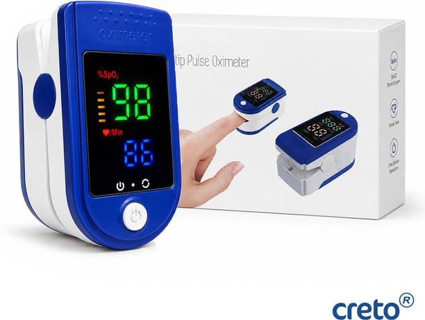 CRETO LK87 Fingertip SpO2 Oximeter Digital Pulse Rate Monitor with AAA Battery Pulse Oximeter