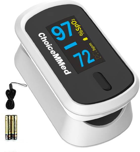ChoiceMMed Fingertip Pulse Oximeter with SpO2 & Pulse Rate Monitor Dual Light Sensor Pulse Oximeter
