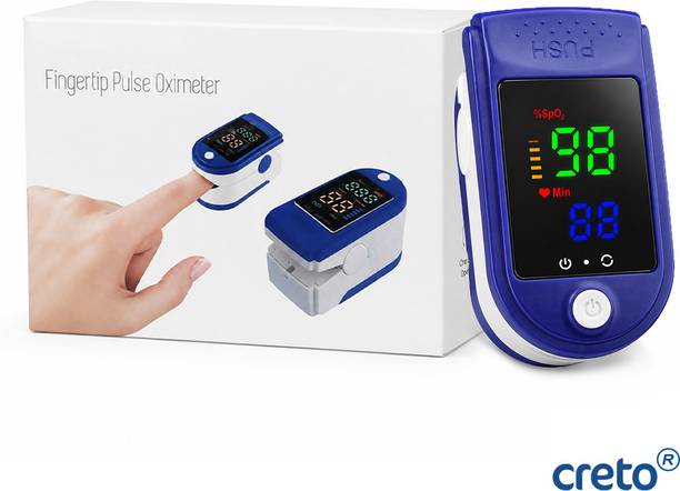CRETO LK87 Portable Fingertip SpO2 Pulse Rate Oximeter LED Display Pulse Oximeter