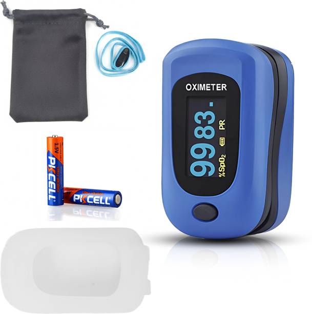 MEDILMA wewell Fingertip Pulse Oximeter with OLED Display SpO2 PR PI Monitor Audio Alarm Pulse Oximeter