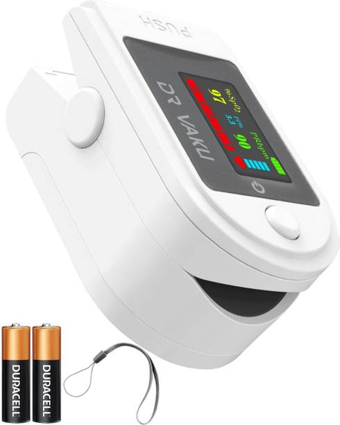 DR VAKU Blood Oxygen Saturation Monitor with LED Screen Fingertip Pulse Oximeter