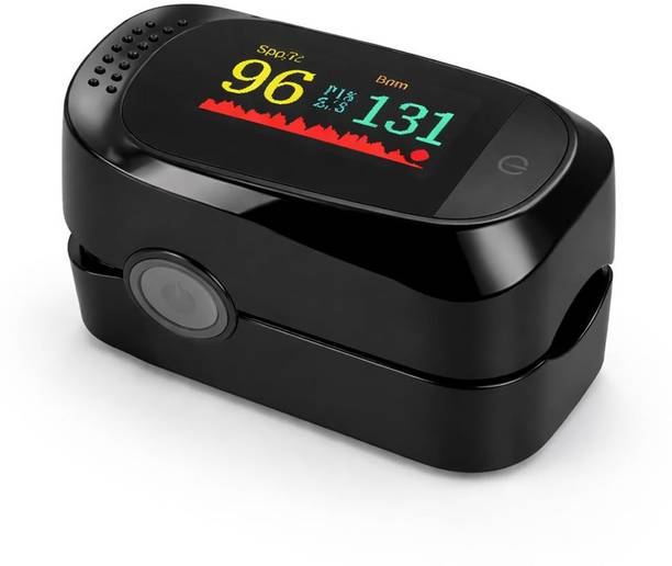 colorsole Black Premium Fingertip Oximeter - Precise Home Blood Oxygen Read Pulse Oximeter