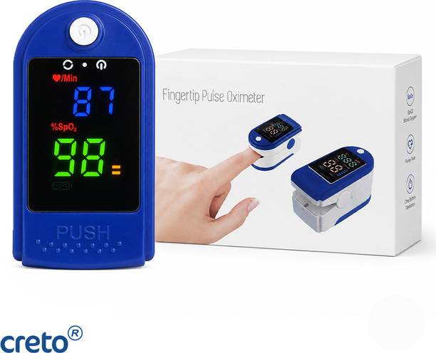 CRETO LK87 LED Finger Tip Pulse Oximeter 4 Color SpO2 Display Pulse Oximeter