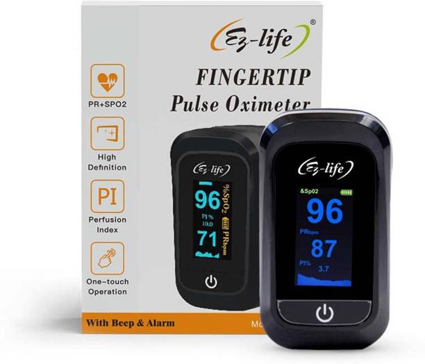 Ez-life Fingertip Pulse Oximeter with TFT Display SpO2 PR PI Monitor EZ26P Pulse Oximeter