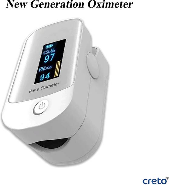 CRETO Digital Display Fingertip, Blood Oxygen Saturation Monitor Fingertip Pulse Oximeter