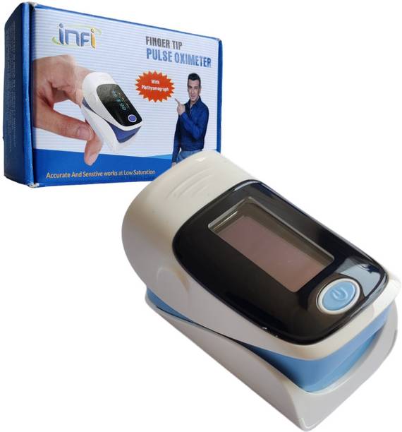INFI Pulse Oximeter with Low Spo2 Alarm ,Heart Rate ,4 Sides Rotate & Prefusion Index Pulse Oximeter