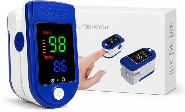 CRETO LK87 SpO2 Finger Oximeter Pulse Rate Monitor with AAA Battery and LED Display Pulse Oximeter