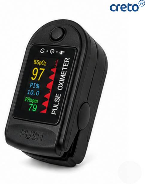 CRETO Fingertip Pulse Oximeter TFT Display Health Monitoring Device Pulse Oximeter