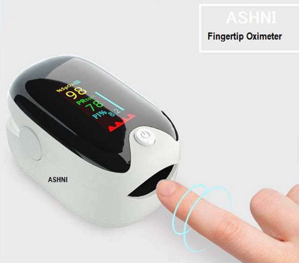 Ashni Oxygen Saturation Monitor,HeartRate & SpO2 Level With PI Index CE ROHS Certified Pulse Oximeter