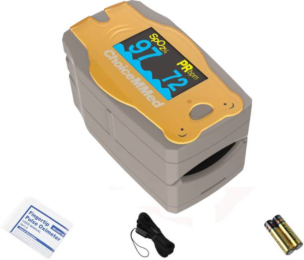 ChoiceMMed Fingertip Pulse Oximeter (MD300C52) | Pulse Rate | Oxygen Saturation - Pack of 1 Pulse Oximeter