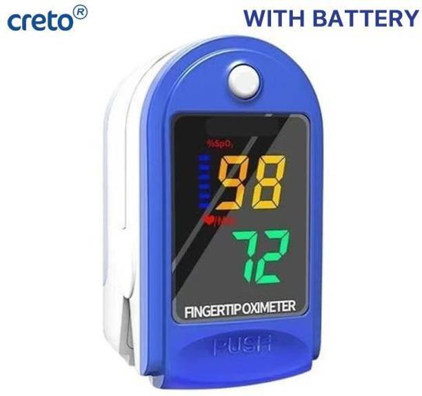CRETO LK87 Oxygen and Pulse Monitor with 4 Color LED Display Pulse Oximeter