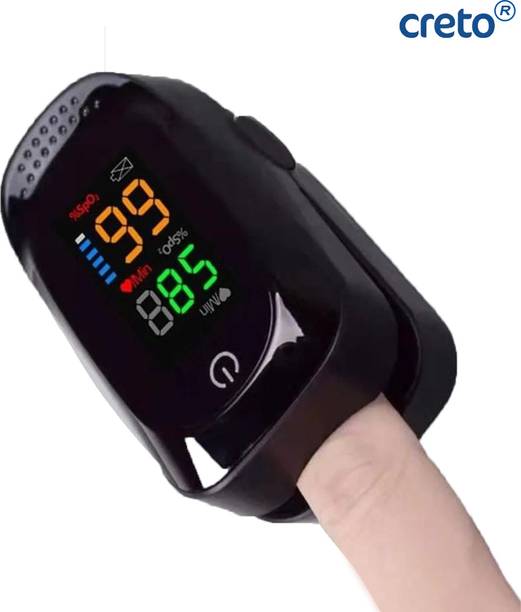 CRETO A2 Digital finger tip pulse oximeter with battery branded Pulse Oximeter