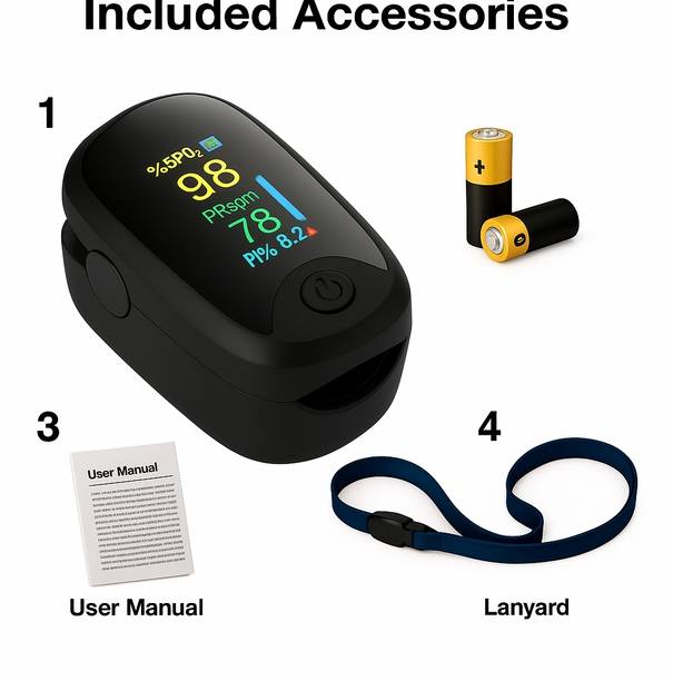 Aman Med Fingertip Pulse Oximeter Premium OLED B1 Pulse Oximeter