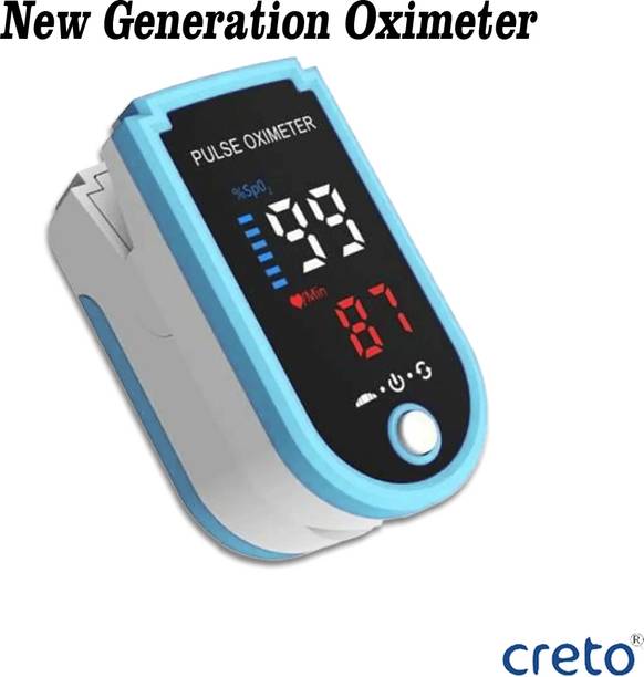 CRETO Oximeter with Oxygen-Saturation Monitor (SPO2) Fingertip Pulse Oximeter