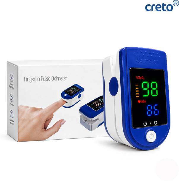 CRETO LK87 Pulse Rate and SpO2 Oximeter Fingertip Design with AAA Battery Pulse Oximeter