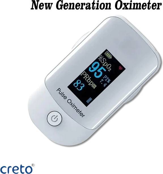 CRETO Digital Display Pulse Oximeter, Blood Oxygen Saturation Monitor Fingertip Pulse Oximeter