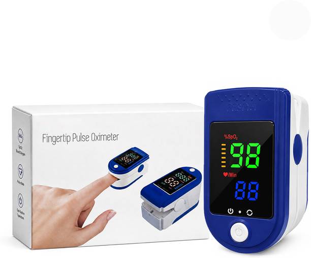 CRETO LK87 LED SpO2 Pulse Rate Fingertip Oximeter with 4 Colour Display Battery Pulse Oximeter
