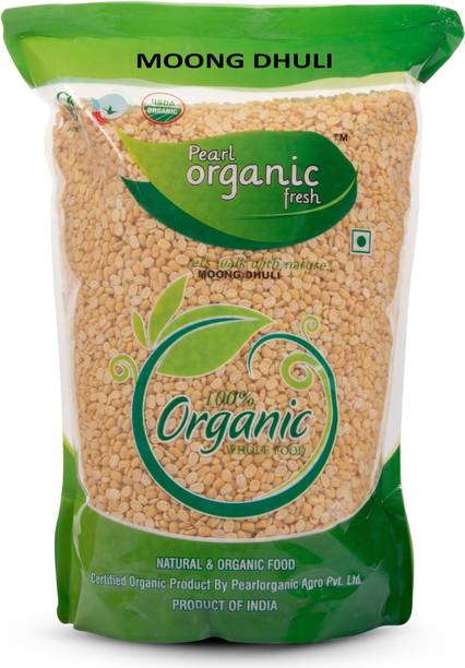 Pearl Organic Fresh Yellow Moong Dal (Split) (Moong Dal Dhuli)