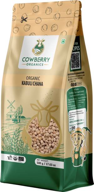 COWBERRY Organic Unpolished Kabuli Chana