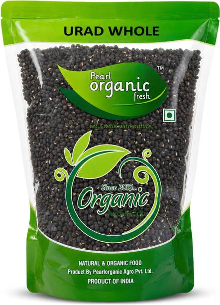 Pearl Organic Fresh Unpolished Black Urad Dal (Whole)