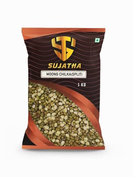 SUJATHA Green Moong Dal (Split/Chilka) (SujathaTraders Premium Quality Moong Chilka)
