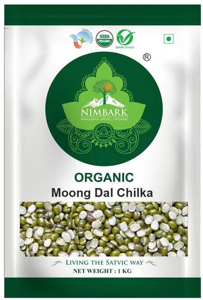 NIMBARK Organic Green Moong Dal (Split/Chilka)