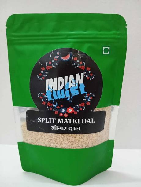 IndianTwist Organic Yellow Mot Matki (Split) (Premium Split Matki Dal Unpolished, High Protein, Gluten-Free Moth Bean Dal)