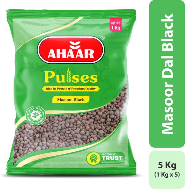 Ahaar Organic Black Masoor Dal (Whole) (Pulses)