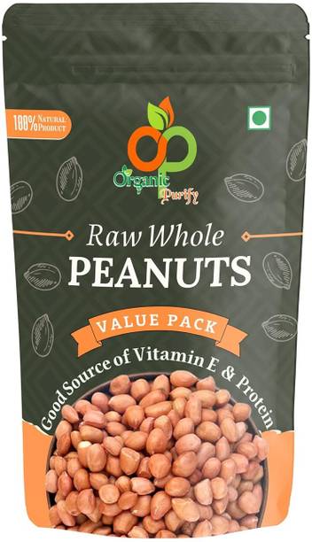 Organic Purify Raw Peanut (Whole) (Premium Moongfali|Jumbo Size|Healthy Snacks|High Protein|No Add Preservatives)
