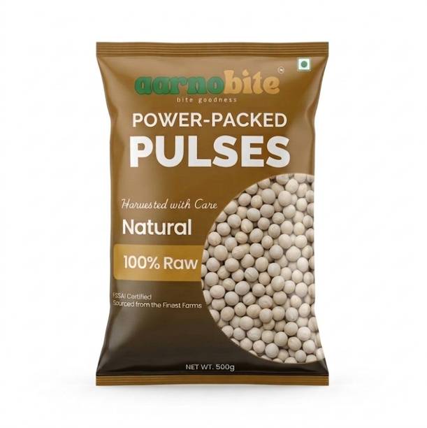 aarnobite : bite goodness Organic White Peas (Whole) (Premium Dried White Peas)