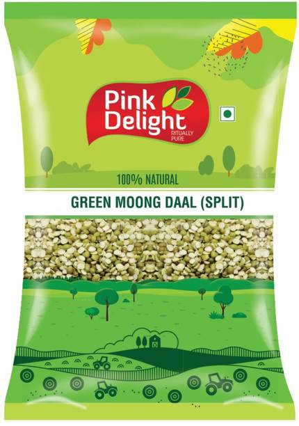 Pink Delight Green Moong Dal (Split) (Dry & Unpolished)