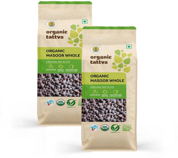 Organic Tattva Unpolished Masoor Dal (Whole)
