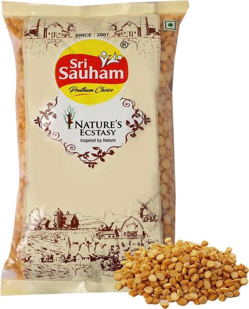 Sri Sauham Yellow Chana Dal (Split) (Fresh Bengal Gram - Source of Protein | Senaga pappu, Kadalai Paruppu - Vegan)