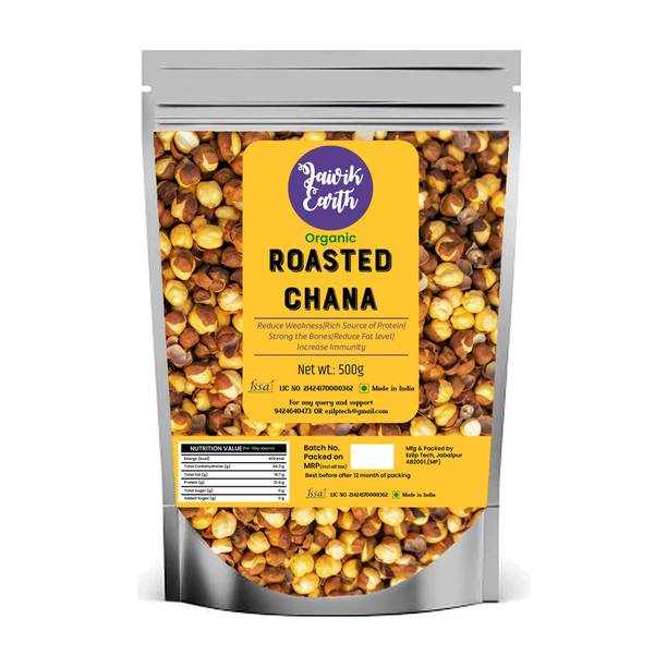 jaivikearth Organic Unpolished Roasted Chana