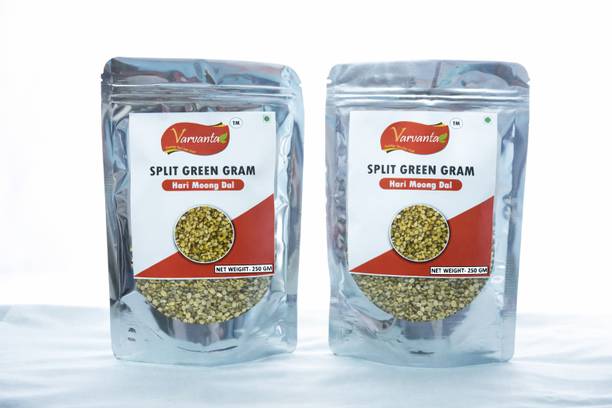 VARVANTA Organic Green Moong Dal (Split/Chilka)