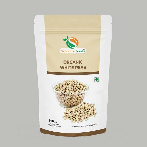 Sapphire Foods Organic White Peas (Whole)