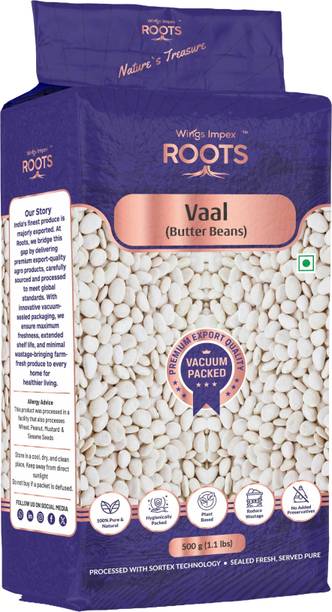 wings impex roots White Vaal (Whole) (Vaal Butter Bean, Pure & Natural, Nutritious & Healthy, Vacuum Packed)
