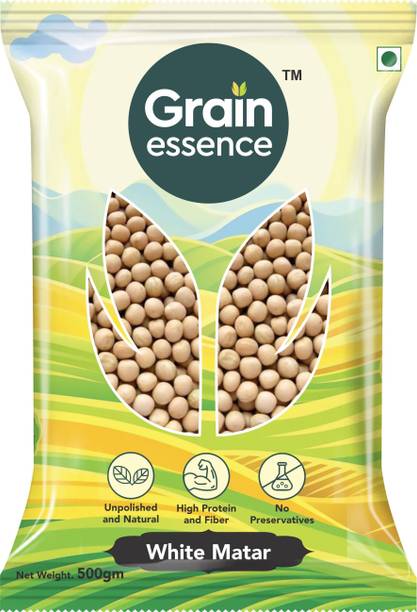 GRAIN ESSENCE White Matar Dal (Whole) (Whole Pulses)