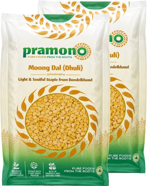 PRAMONO Unpolished Yellow Moong Dal (Split)