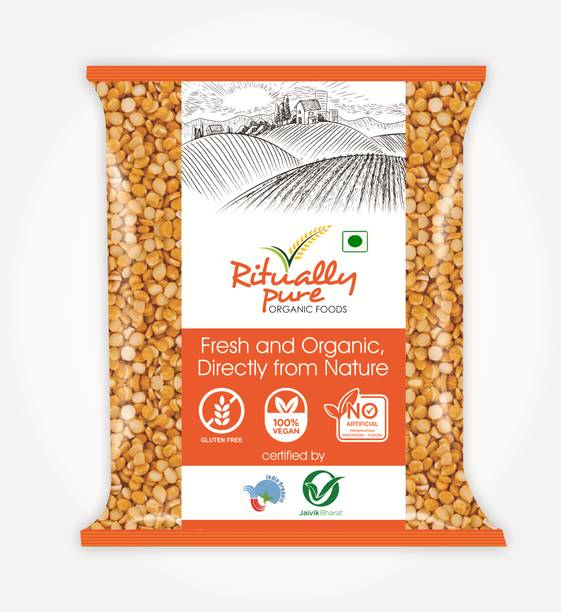 Ritually Pure Organic Yellow Chana Dal (Split) (Dry & Unpolished)