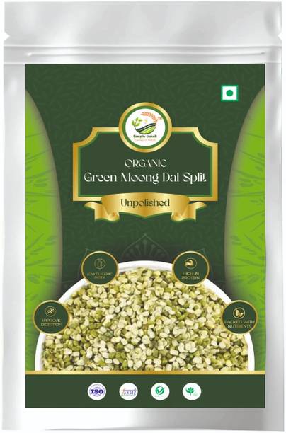 Simply Jaivik Organic Moong Dal (Split/Chilka) (Green Moong)