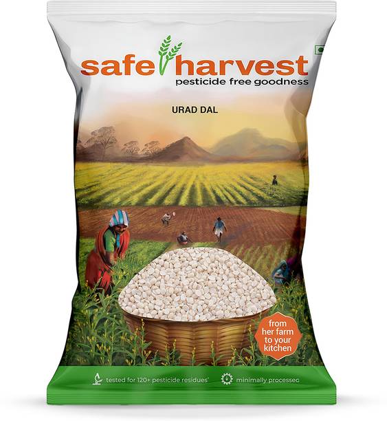 safe harvest White Urad Dal (Split) (Pesticide Free)