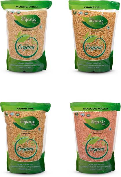 Pearl Organic Fresh Yellow Mix Dal (Split) (Combo Pack)