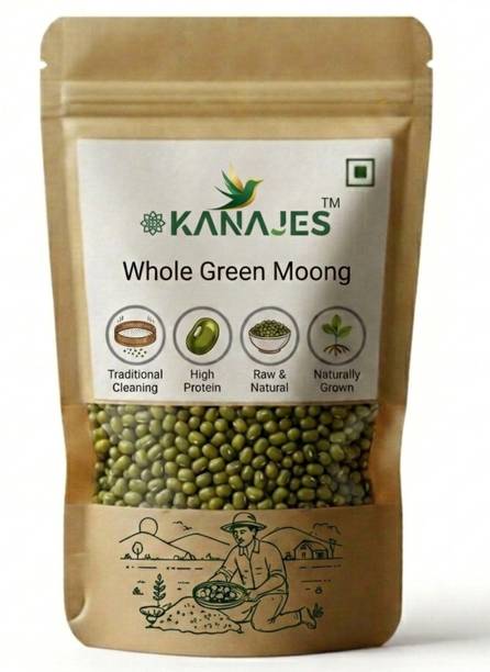 KANAJES Unpolished Moong Dal (Whole)