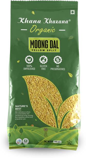 KHANA KHAZANA Organic Yellow Moong Dal (Split)