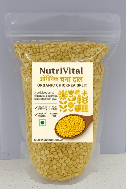 nutrivital Organic Yellow Chana Dal (Split) (Chana Dal)